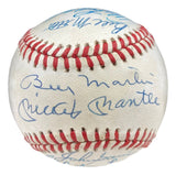 1953 New York Yankees (16) Multi Signed AL Baseball Mantle & More BAS AD56557