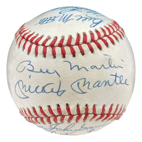 1953 New York Yankees (16) Multi Signed AL Baseball Mantle & More BAS AD56557