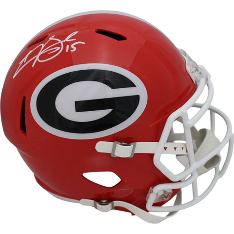 Carson Beck Autographed Georgia Bulldogs F/S Replica Speed Helmet Beckett 47549