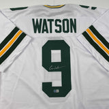 Autographed/Signed Christian Watson Green Bay White Jersey Beckett BAS COA