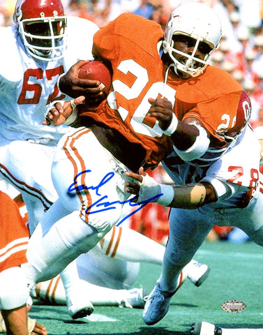 EARL CAMPBELL AUTOGRAPHED 8X10 PHOTO TEXAS LONGHORNS MCS HOLO STOCK #159225