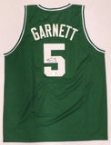 Boston Celtics Kevin Garnett Autographed Green Jersey Beckett BAS QR #BN14293