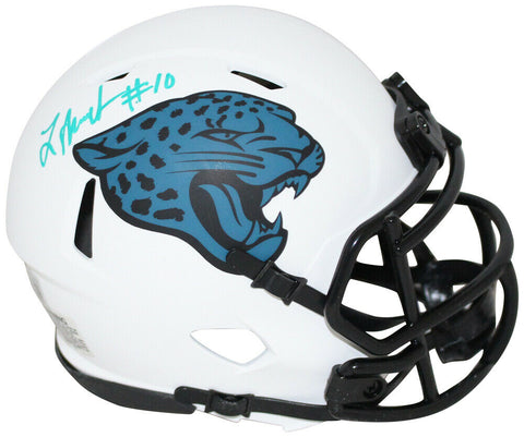 Laviska Shenault Autographed Jacksonville Jaguars Lunar Mini Helmet BAS 33231