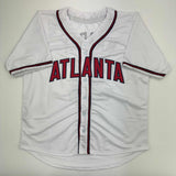 Autographed/Signed Greg Maddux Atlanta White Baseball Jersey Beckett BAS COA