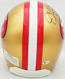 JOE MONTANA AUTOGRAPHED 49ERS FULL SIZE AUTHENTIC HELMET W/ STATS BECKETT 232730