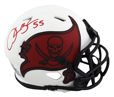 Buccaneers Derrick Brooks Authentic Signed Lunar Speed Mini Helmet BAS Witnessed