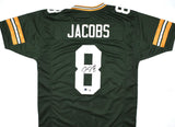 Josh Jacobs Autographed Green Pro Style Jersey-Beckett W Hologram *Black