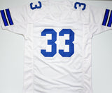 Tony Dorsett Autographed White Pro Style Jersey w/ MNF TD - Beckett W Hologram