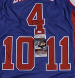 Dennis Rodman & Joe Dumars Signed Detroit Pistons Jersey (JSA COA) 2xNBA Champs