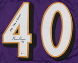 Malik Harrison Signed Ravens Jersey Inscribed "Play Like A Raven" (Beckett COA)