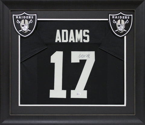 Davante Adams Authentic Signed Black Pro Style Framed Jersey BAS Witnessed