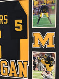 FRAMED JABRILL PEPPERS AUTOGRAPHED SIGNED MICHIGAN WOLVERINES JERSEY JSA COA