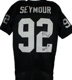 Richard Seymour Autographed Black Pro Style Jersey w/HOF-Beckett W Hologram