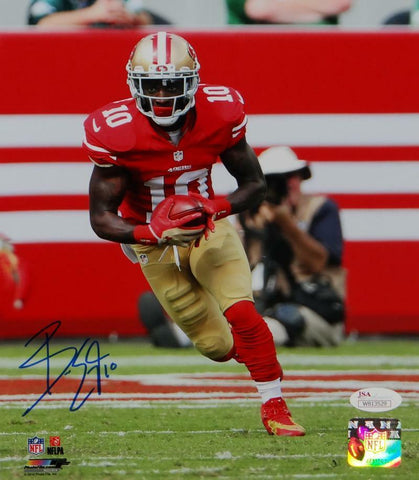 Bruce Ellington Autographed San Francisco 49ers 8x10 Running PF Photo-JSA Auth