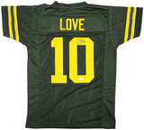 PACKERS JORDAN LOVE AUTOGRAPHED GREEN THROWBACK JERSEY BECKETT WITNESS 232820