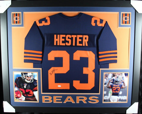 Devin Hester Signed Chicago Bears Stat Jersey (JSA) NFL All Time