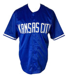 Salvador Perez Kansas City Signed Custom Blue Baseball Jersey BAS