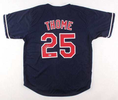 Jim Thome Signed Cleveland Indians Jersey (Beckett COA) 612 Home Runs / HOF 2018