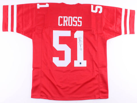 Randy Cross Signed San Francisco 49ers Jersey (Tennzone COA) 3xPro Bowl Center