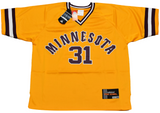 DAVE WINFIELD SIGNED MINNESOTA GOLDEN GOPHERS #31 ADIDAS BASEBALL JERSEY BECKETT