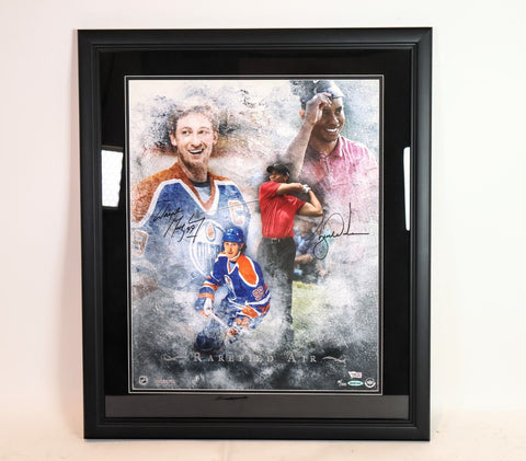 Wayne Gretzky & Tiger Woods Autographed "Rarefied Air" 16x20 Autographed Photo