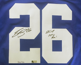 Saquon Barkley Autographed "2018 NFL ROY" Giants Jersey Panini LE 26/126