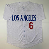 Autographed/Signed Trea Turner Los Angeles LA White Jersey Beckett BAS COA