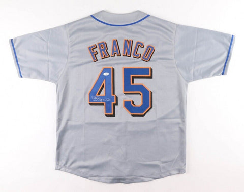 John Franco Signed New York Mets Jersey (JSA COA) 3xNL Saves Leader & 4xAll Star