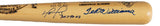 Ted Williams David Ortiz Red Sox Signed Louisville Slugger Bat Papi The Kid BAS