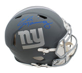 Eli Manning Signed New York Giants Speed Authentic Slate NFL Helmet