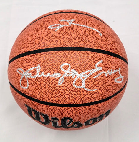 Allen Iverson Julius Erving Signed 76ers NBA Replica Game Basketball Beckett