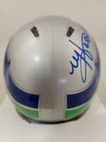 MATT HASSELBECK SIGNED SEATTLE SEAHAWKS THROWBACK SPEED MINI HELMET BECKETT