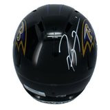 Ray Lewis Autographed Baltimore Ravens Speed Full Size Helmet Beckett Witnessed