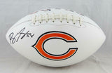 Roquan Smith Autographed Chicago Bears Rawlings Logo Football- Beckett Witness