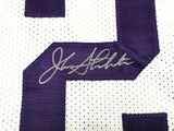 UTAH JAZZ JOHN STOCKTON AUTOGRAPHED WHITE JERSEY BECKETT BAS WITNESS 224359