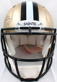 Archie Manning Signed Saints 76-99 F/S Speed Authentic Helmet BlackMask-Fanatics