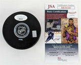 Tyler Johnson Signed Tampa Bay Lightning Hockey Puck JSA COA 2xStanley Cup Champ