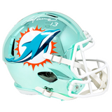 Dan Marino Miami Dolphins Signed Riddell Chrome Replica Helmet JSA