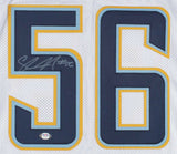 Shawne Merriman Signed San Diego Chargers White Jersey (PSA COA) 3xPro Bowl L.B