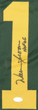 Warren Moon Signed Edmonton Eskimos Jersey Inscribed "HOF 06" (JSA COA) CFL Star