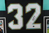 MAURICE JONES-DREW (Jaguars black SKYLINE) Signed Auto Framed Jersey Beckett