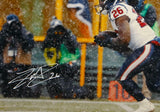 Lamar Miller Autographed Houston Texans 16x20 Running In Snow Photo- JSA W Auth