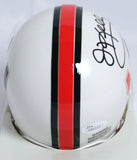 Jim Kelly Autographed Miami Hurricanes Mini Helmet- JSA Witness Auth *Black