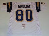 Kellen Winslow Signed Chargers Jersey Inscribed "HOF 95" (JSA COA)