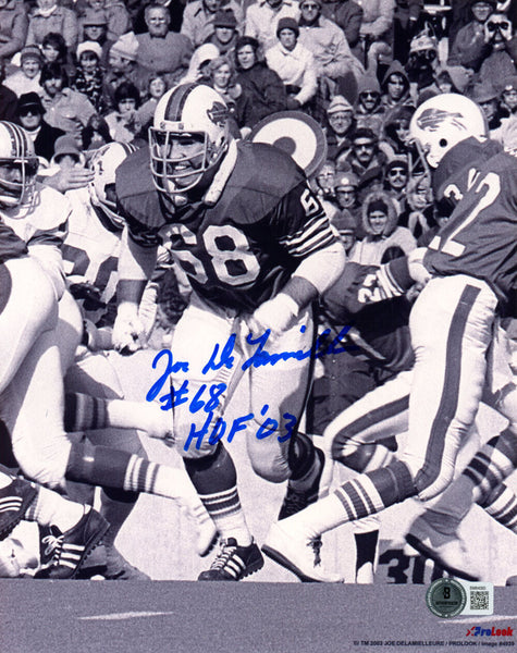 Joe DeLamielleure Autographed Buffalo Bills 8x10 Photo HOF BAS 45690