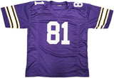 MINNESOTA VIKINGS ANTHONY CARTER AUTOGRAPHED PURPLE JERSEY JSA STOCK #234502