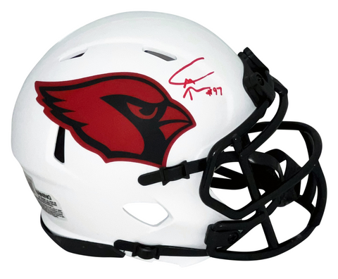 CAMERON THOMAS SIGNED ARIZONA CARDINALS LUNAR SPEED MINI HELMET BECKETT