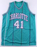 Glen Rice Signed Charlotte Hornets Teal Jersey (Fiterman Sports Hologram)