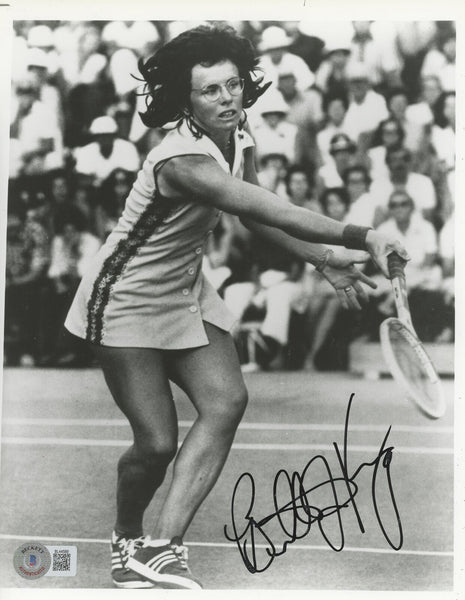 Billie Jean King Authentic Signed 8x10 Photo Autographed BAS #BL44589