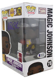 Lakers Magic Johnson Signed NBA HWC #78 Funko Pop Vinyl Figure w/ Purple Sig BAS